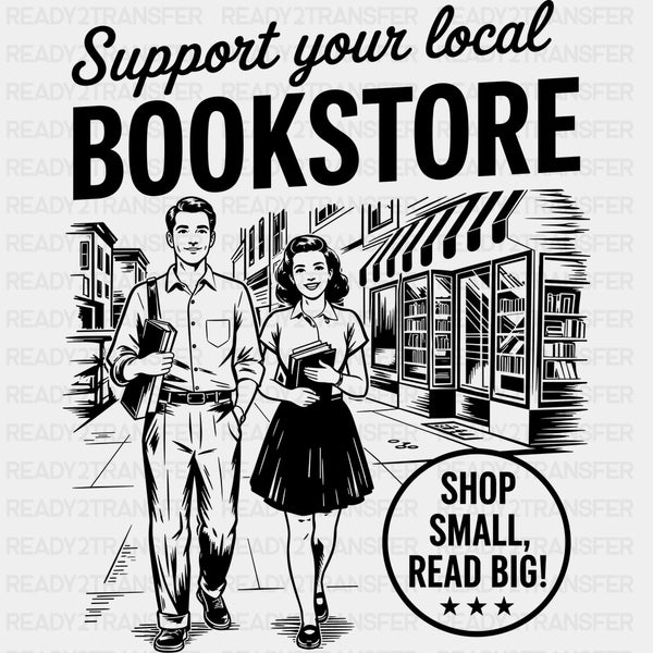Support Your Local Bookstore - Reading DTF Transfers