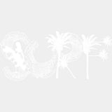 Surf, Wave & Palm Trees - Surfing DTF Transfers ready2transfer Light Color Design (See Imaging)