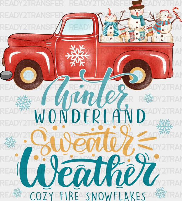 Sweater Weather Cozy Fire - Winter Iron On DTF Transfer