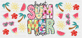 Sweet Summer Time - Summer Cup Wrap UV Sticker Permanent UV DTF Decal
