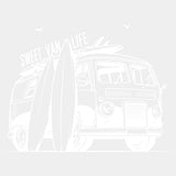 Sweet Van Life - Surfing DTF Transfers ready2transfer Light Color Design (See Imaging)