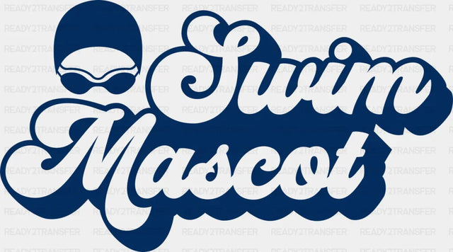 Swim Mascot Blue - Swimming DTF Transfer