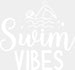 Swim Vibes - Swimming DTF Heat Transfer ready2transfer White