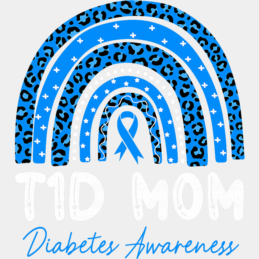 T1D Mom - Diabetes DTF Transfers ready2transfer Light Color Design (See Imaging)