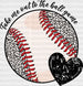 Take Me Out To The Ball Game - Baseball DTF Heat Transfer ready2transfer Black
