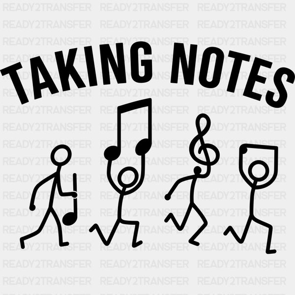 Taking Notes - Music DTF Transfers