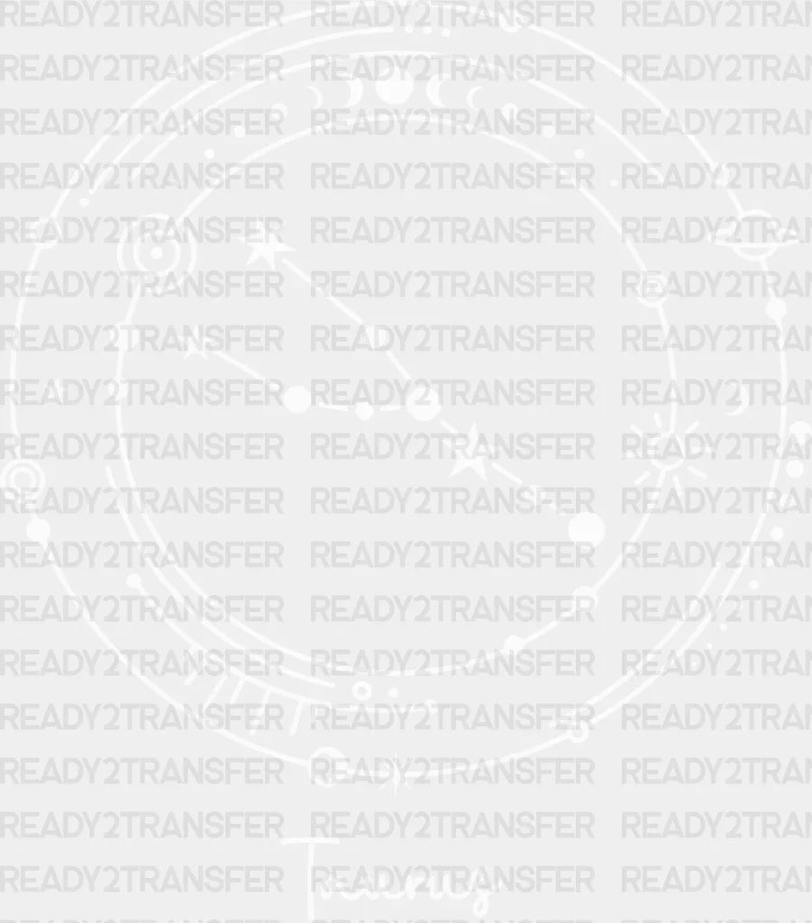 Taurus Constellation Design - Zodiac Dtf Transfer Adult Unisex S & M (10’’) / Light Color (See