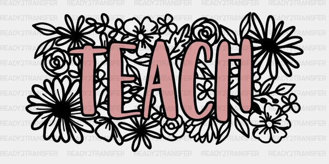 Teach Floral DTF Transfer ready2transfer