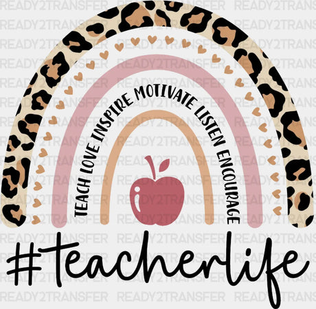 Teach Love Inspire Teacherlife Dtf Heat Transfer