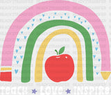 Teach Love Rainbow Dtf Transfer