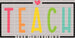Teach Them To Be Kind DTF Heat Transfer ready2transfer Black
