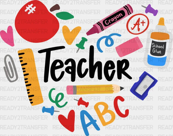 TEACHER ABC DTF Transfer