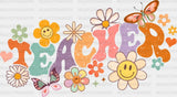 Teacher Flowers DTF Transfer ready2transfer