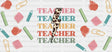 Teacher Lightning Bolt - Cup Wrap Uv Sticker Permanent Dtf Decal