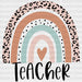 Teacher Love DTF Transfer ready2transfer Black
