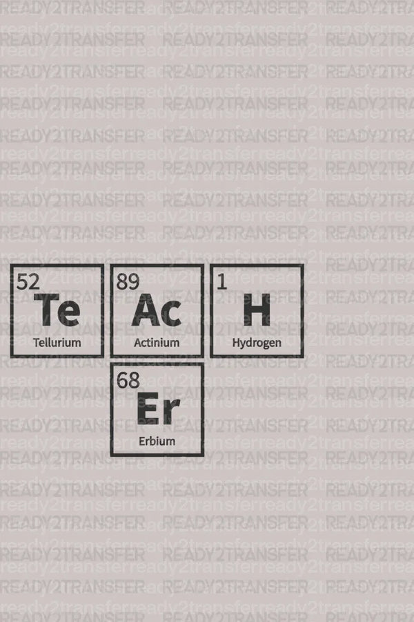 Teacher Periodic Table DTF Transfer