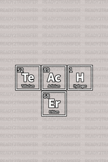 Teacher Periodic Table DTF Transfer - ready2transfer