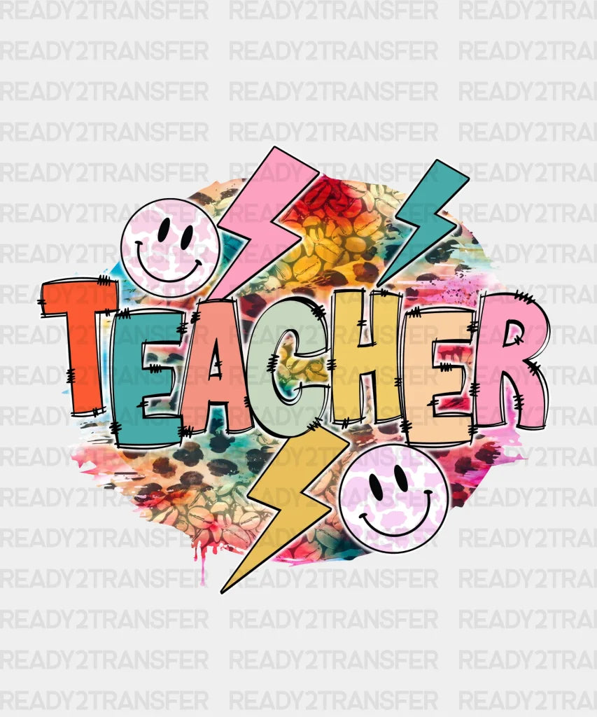 Teacher Smiley Dtf Transfer