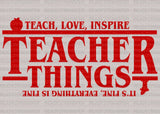 TEACHER THINGS RED DTF Transfer ready2transfer