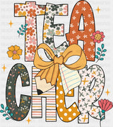 Teacher Yellow Ribbon - Teachers DTF Transfer