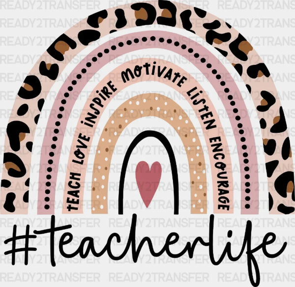 Teacherlife Rainbow DTF Heat Transfer