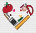 Teacher's İtems DTF Transfer ready2transfer White