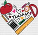 Teacher's İtems DTF Transfer ready2transfer Black