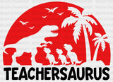 Teachersaurus T-Rex Dtf Heat Transfer