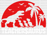 Teachersaurus T-Rex Dtf Heat Transfer