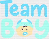 Team Boy - Gender Reveal Dtf Transfer