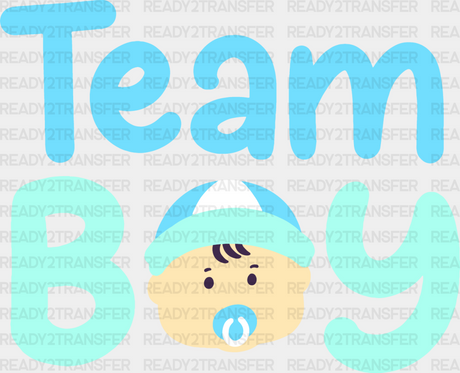 Team Boy - Gender Reveal Dtf Transfer