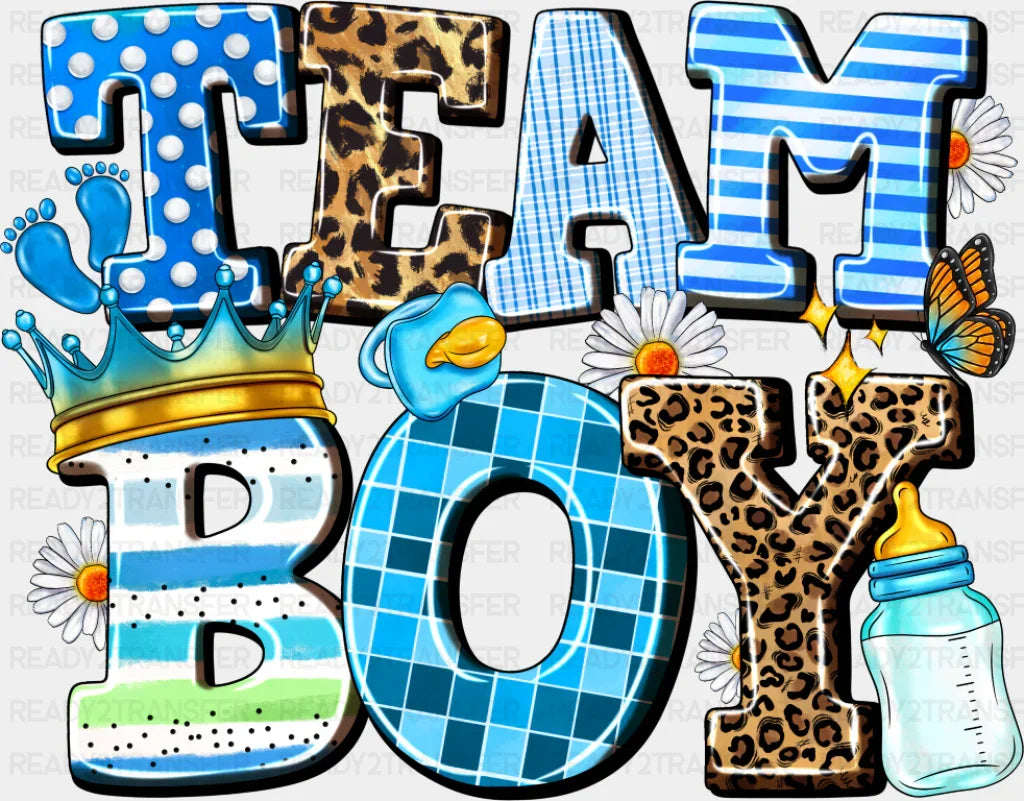 Team Boy Milk Design - Gender Reveal DTF Transfer