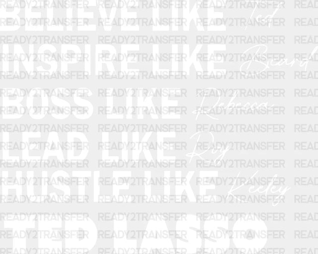 Ted Lasso Dtf Transfer