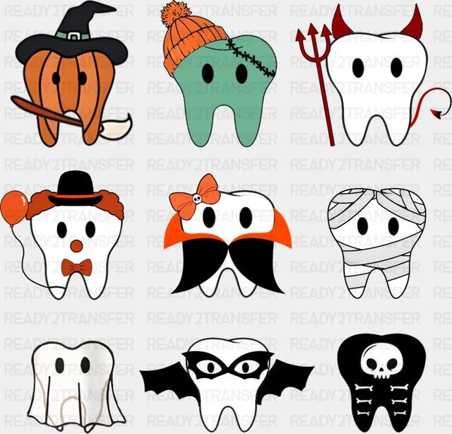 Teeth Halloween DTF Transfer