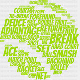 Tenis Terms - Tennis DTF Transfers ready2transfer
