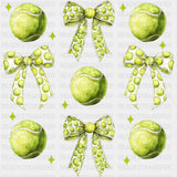 Tennis Balls & Ribbons - Tennis DTF Transfers ready2transfer