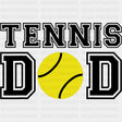 Tennis Dad, B&W - Tennis DTF Transfers ready2transfer Dark Color Design (See Imaging)