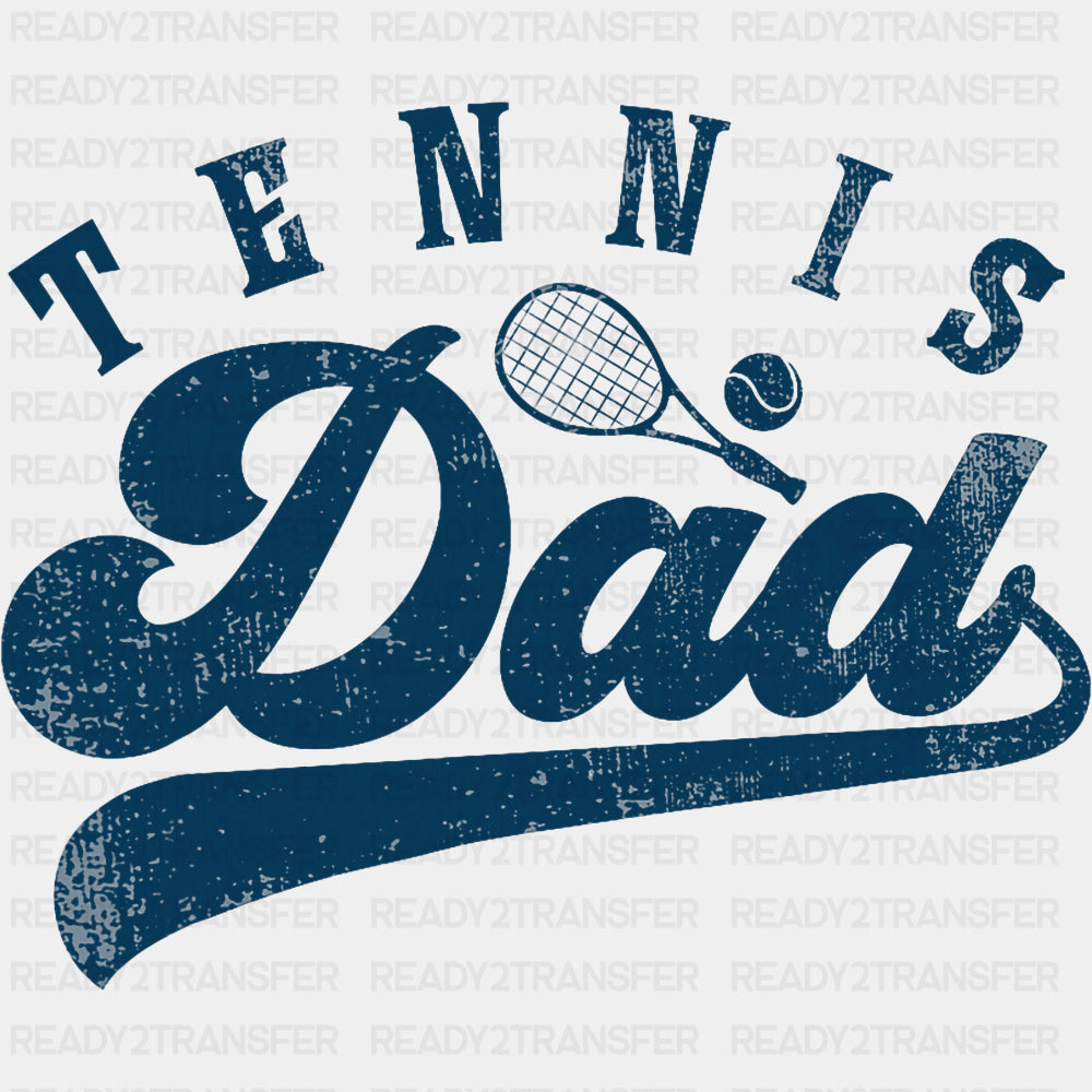 Tennis Dad, Blue Design - Tennis DTF Transfers ready2transfer
