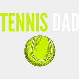 Tennis Dad - Tennis DTF Transfers ready2transfer Light Color Design (See Imaging)