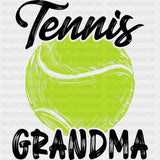 Tennis Grandma - Tennis DTF Transfers ready2transfer Dark Color Design (See Imaging)