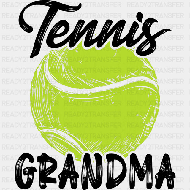 Tennis Grandma - Tennis DTF Transfers ready2transfer Dark Color Design (See Imaging)