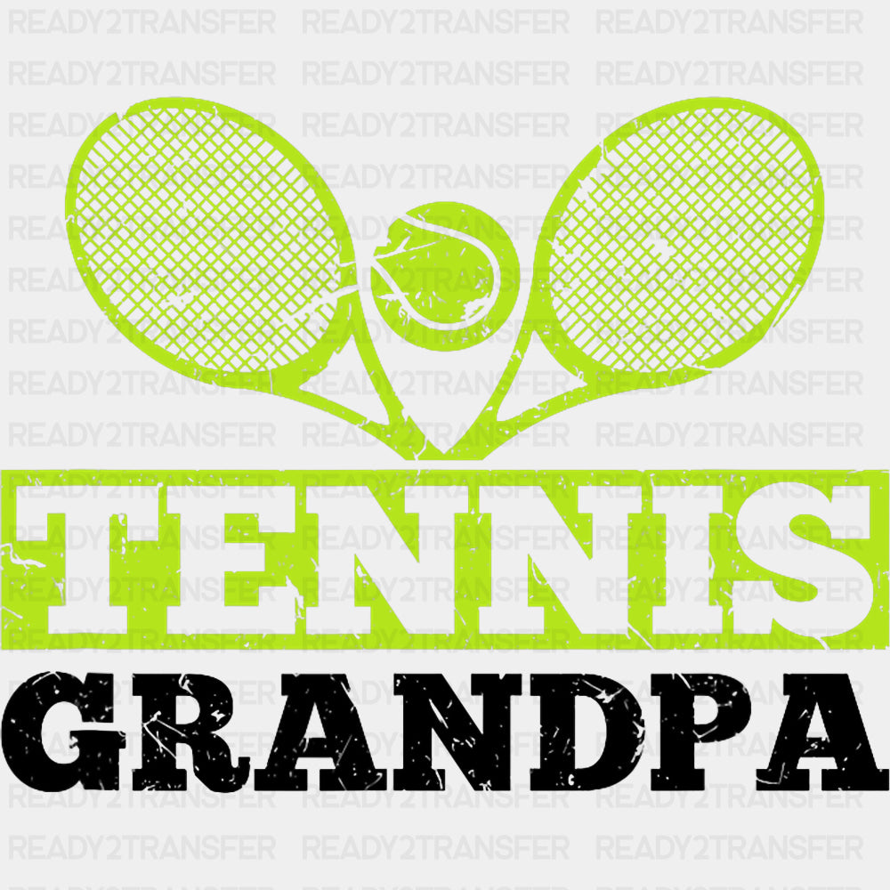 Tennis Grandpa - Tennis DTF Transfers ready2transfer Dark Color Design (See Imaging)