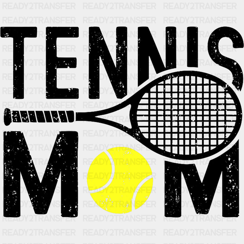 Tennis Mom, Tennis Ball - Tennis DTF Transfers ready2transfer Dark Color Design (See Imaging)