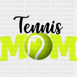 Tennis Mom, Heart - Tennis DTF Transfers ready2transfer Dark Color Design (See Imaging)