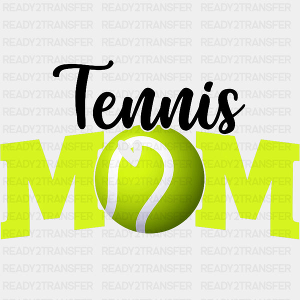 Tennis Mom, Heart - Tennis DTF Transfers