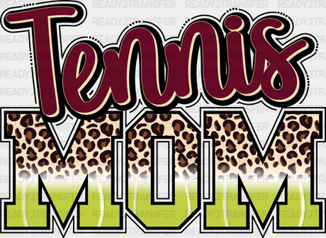 Tennis Mom Leopard Design - Dtf Heat Transfer