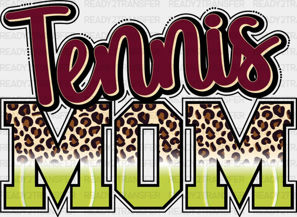 Tennis Mom Leopard Design - Tennis DTF Heat Transfer