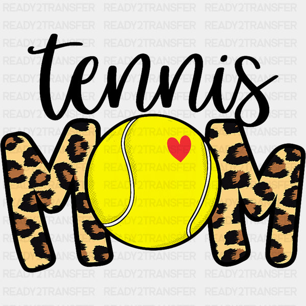Tennis Mom, Leopard Print - Tennis DTF Transfers