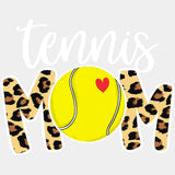 Tennis Mom, Leopard Print - Tennis DTF Transfers ready2transfer Light Color Design (See Imaging)