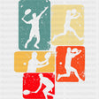 Tennis, Pannels Design - Tennis DTF Transfers ready2transfer